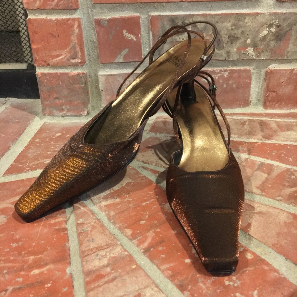 New Stuart Weitzman kitten heel brown size 7.5